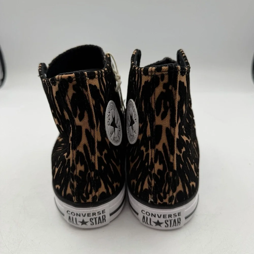 Converse Chuck Taylor All Star HI Top Shoes Womens Sz 6 Leopard Sneakers A17948F - Picture 8 of 10